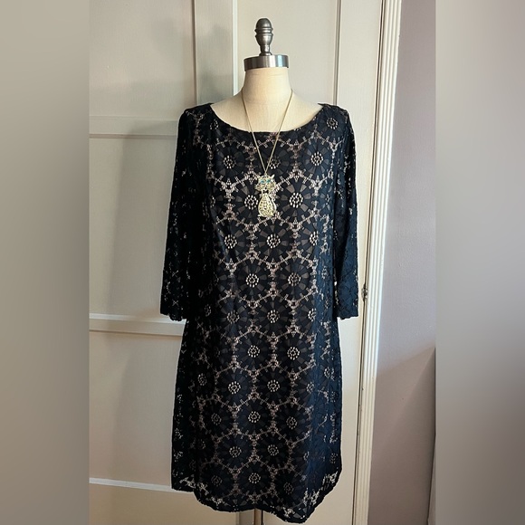 NWT•retro lace shift dress•jessica Howard•sz 16 - Picture 1 of 12